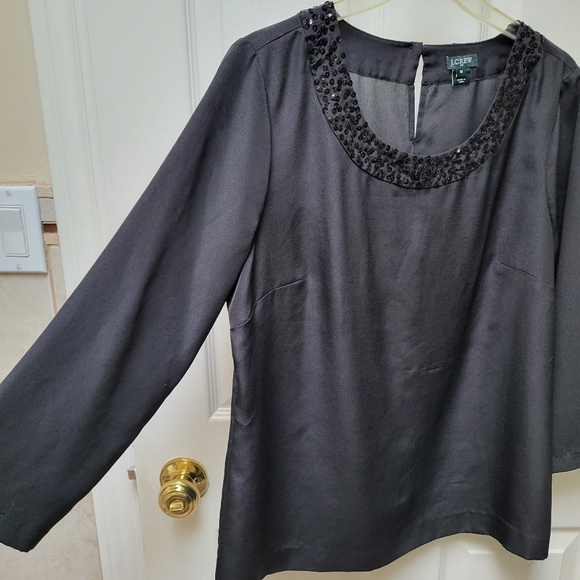 J Crew black blouse - Picture 2 of 3